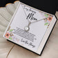 To Mom - Mother's Day Necklace - “You Were My First Friend” - Eternal Hope Necklace Gift Set - Design Light 3.1