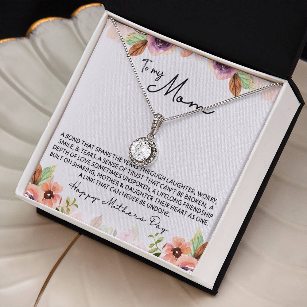 To Mom from Daughter - Mother's Day Necklace - “A Link that Can Never Be Undone” - Eternal Hope Necklace Gift Set - Design Light 10.3