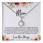 To Mom from Daughter - Mother's Day Necklace - “I’ll Always Be Your Little Girl” - Eternal Hope Necklace Gift Set - Design Light 4.2