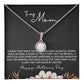 To Mom from Daughter - Mother's Day Necklace - “A Link that Can Never Be Undone” - Eternal Hope Necklace Gift Set - Design Dark 10.3