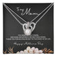 To Mom - Mother's Day Necklace - “You Were My First Friend” - Eternal Hope Necklace Gift Set - Design Dark 5.3