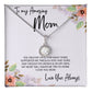 To Mom - Mother's Day Necklace - “My Heart Will Always Be Tied to Home” - Eternal Hope Necklace Gift Set - Design Light 6.1