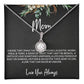 To Mom from Daughter - Mother's Day Necklace - “A Link that Can Never Be Undone” - Eternal Hope Necklace Gift Set - Design Dark 10.2