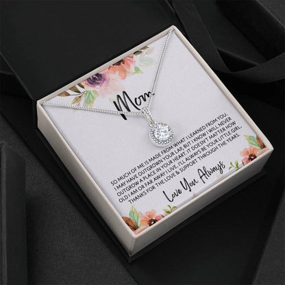 To Mom from Daughter - Mother's Day Necklace - “I’ll Always Be Your Little Girl” - Eternal Hope Necklace Gift Set - Design Light 4.2