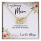 To Mom from Daughter - Mother's Day Necklace - “A True Bond That Can Never Be Broken” - Interlocking Hearts Necklace Gift Set - Design Light 1.1