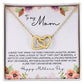 To Mom from Daughter - Mother's Day Necklace - “Link that Can Never Be Undone” - Interlocking Hearts Necklace Gift Set - Design Light 10.3