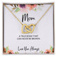 To Mom from Daughter - Mother's Day Necklace - “A True Bond That Can Never Be Broken” - Interlocking Hearts Necklace Gift Set - Design Light 1.2