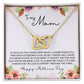 To Mom - Mother's Day Necklace - "I'll Always Be Your Little Girl" - Interlocking Hearts Necklace Gift Set - Design Light 4.3