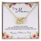 To Mom - Mother's Day Necklace - "You Were My First Friend" - Interlocking Hearts Necklace Gift Set - Design Light 5.3
