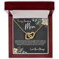 To Mom - Mother's Day Necklace - “I am So Bless to Have you as My Mom” - Interlocking Hearts Necklace Gift Set - Design Dark 10.1