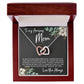 To Mom - Mother's Day Necklace - "I'll Always Be Your Little Girl" - Interlocking Hearts Necklace Gift Set - Design Dark 4.