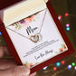 To Mom - Mother's Day Necklace - "You Were My First Friend" - Interlocking Hearts Necklace Gift Set - Design Light 5.2