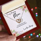 To Mom from Daughter - Mother's Day Necklace - “A True Bond That Can Never Be Broken” - Interlocking Hearts Necklace Gift Set - Design Light 1.1