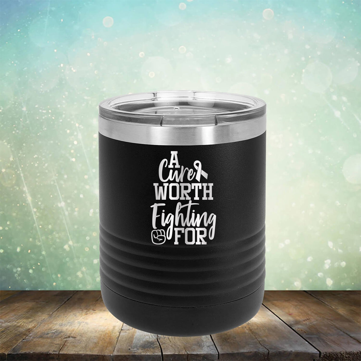 A Cure Worth Fighting For - Laser Etched Tumbler Mug