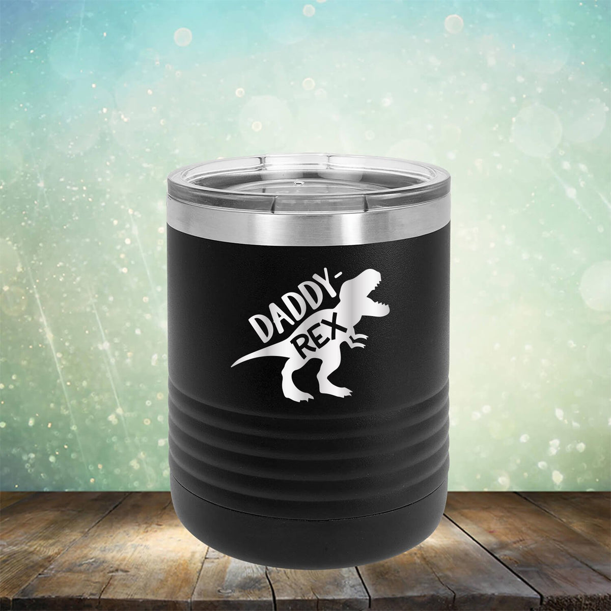 Daddy Rex Dinosaur - Laser Etched Tumbler Mug