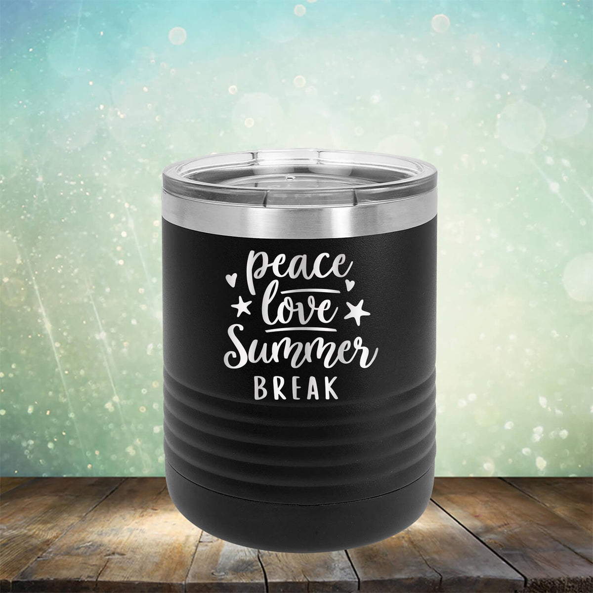 Peace Love Summer Break - Laser Etched Tumbler Mug