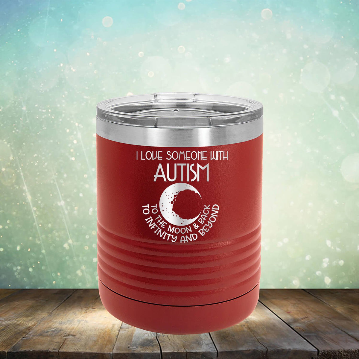 I Love Someone with the Autism to the Moon &amp; Back - Laser Etched Tumbler Mug