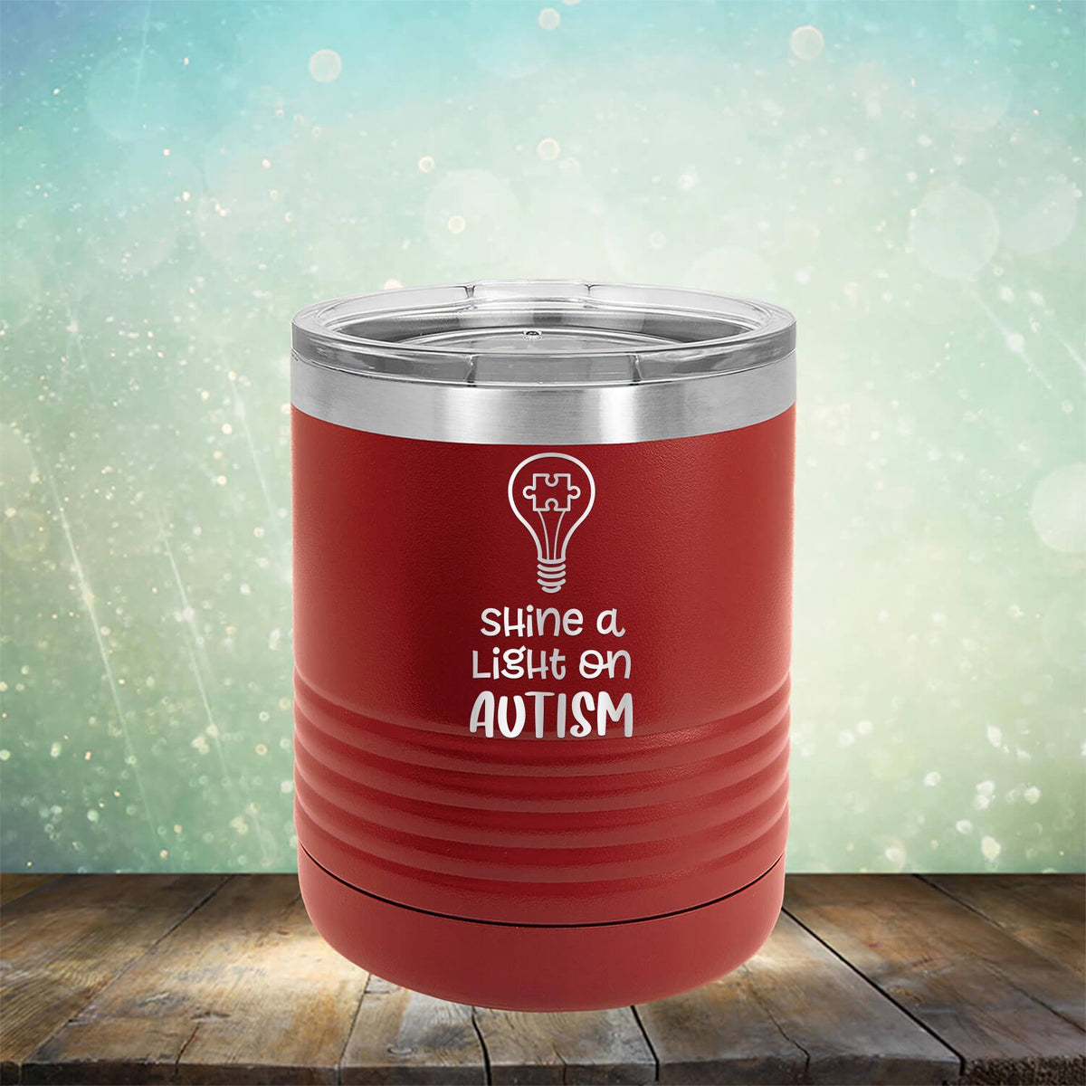 Shine A Light on Autism - Laser Etched Tumbler Mug