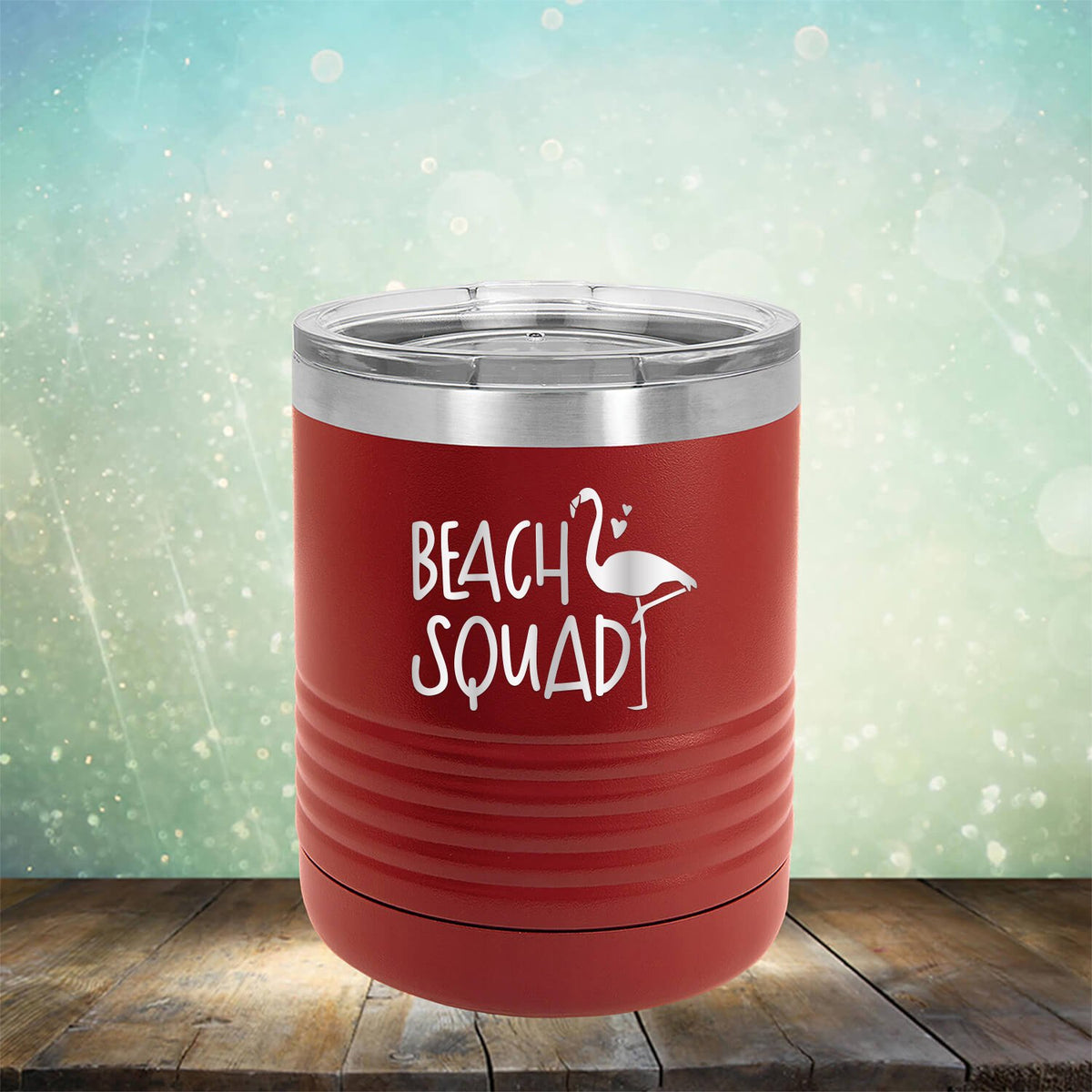 Beach Squad with Swan - Laser Etched Tumbler Mug