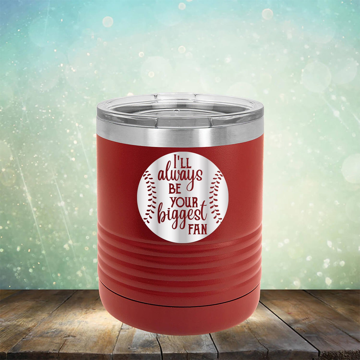 I&#39;ll Be Your Biggest Fan Baseball - Laser Etched Tumbler Mug