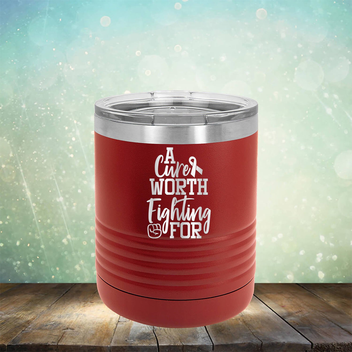 A Cure Worth Fighting For - Laser Etched Tumbler Mug
