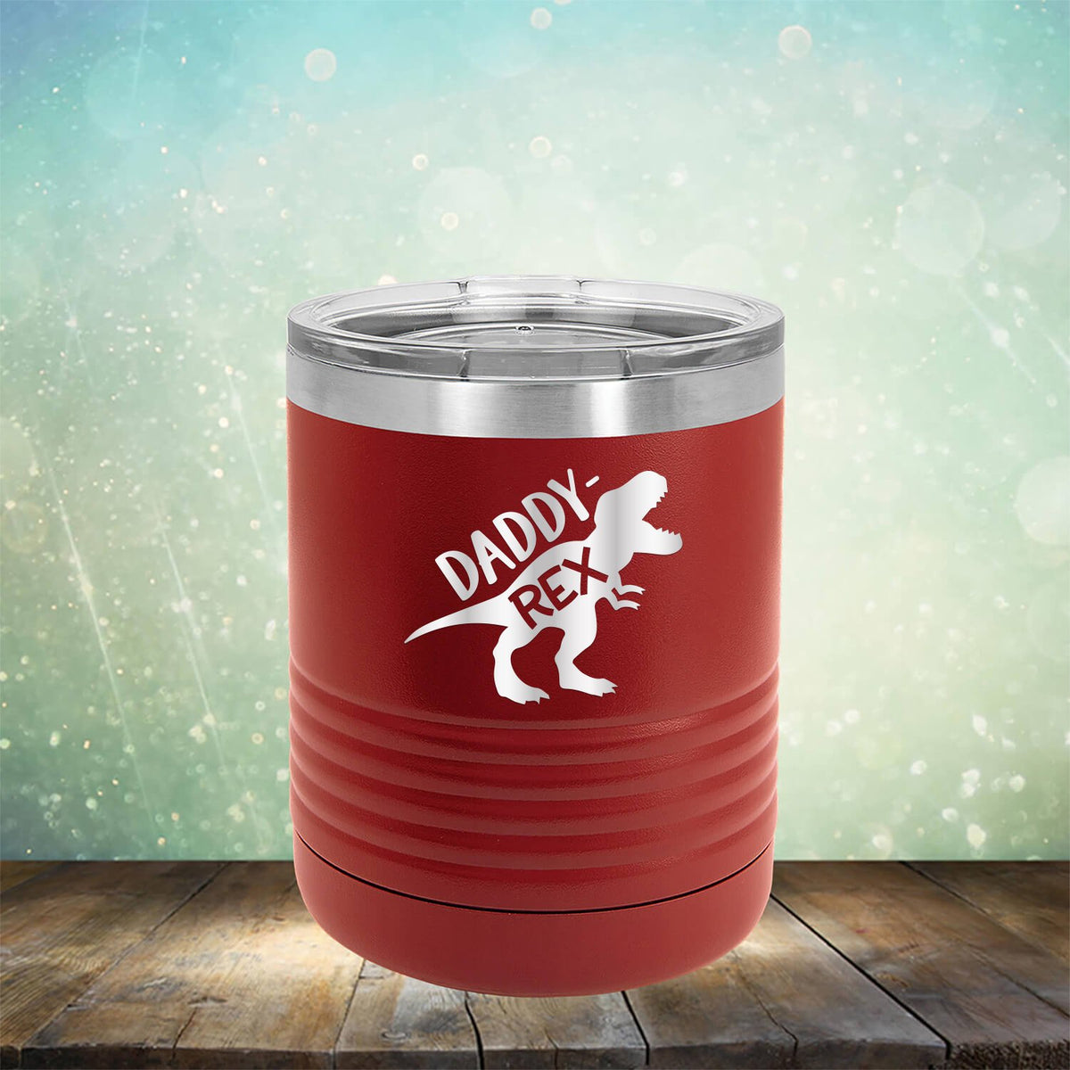 Daddy Rex Dinosaur - Laser Etched Tumbler Mug