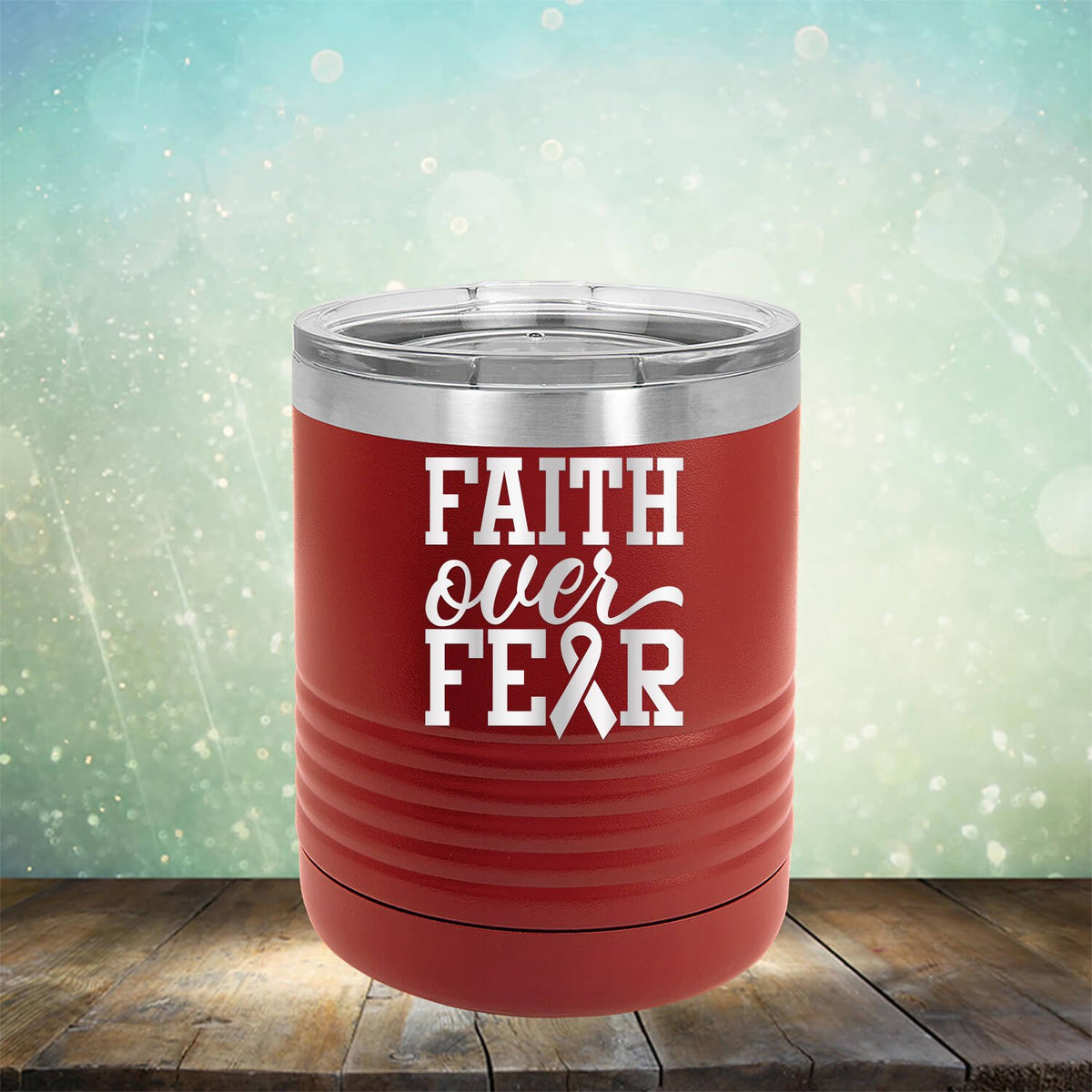 Faith Over Fear - Laser Etched Tumbler Mug