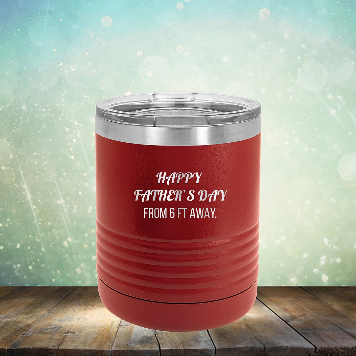 Happy Father&#39;s Day From 6 Ft Away - Laser Etched Tumbler Mug