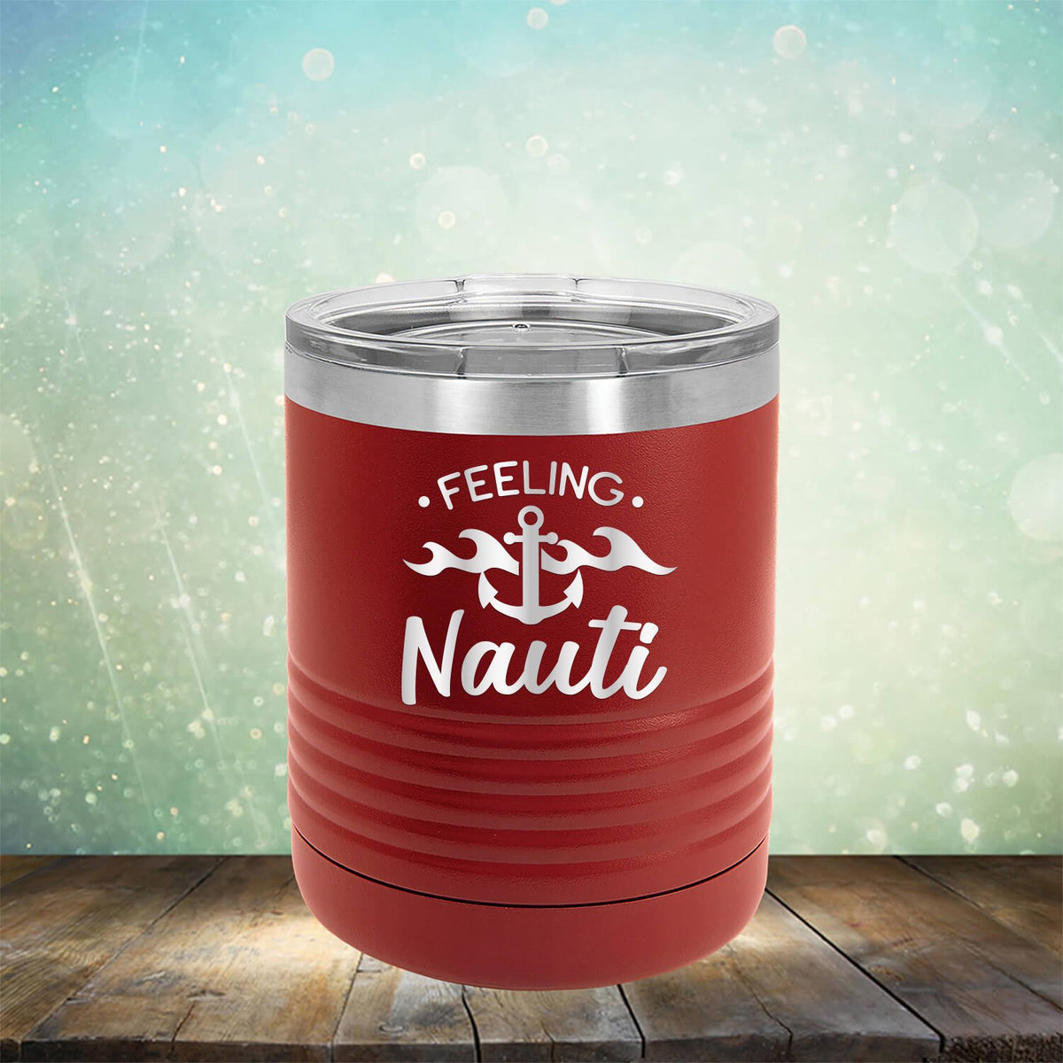 Feeling Nauti with Anchor - Laser Etched Tumbler Mug