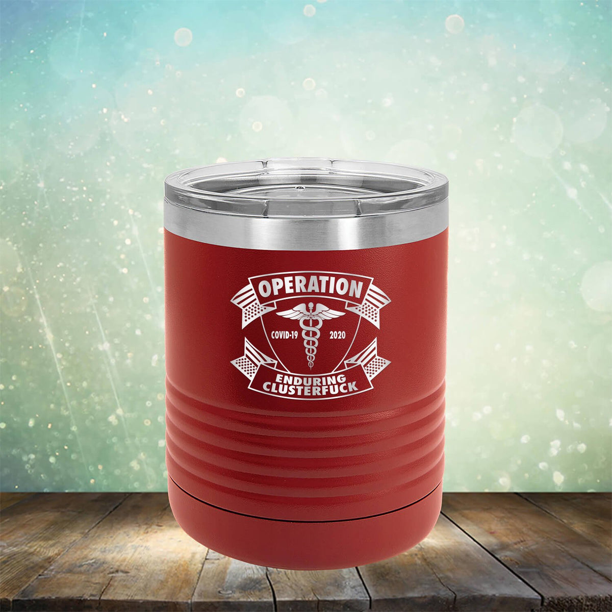 Operation Covid-19 2020 Enduring Clusterfuck - Laser Etched Tumbler Mug