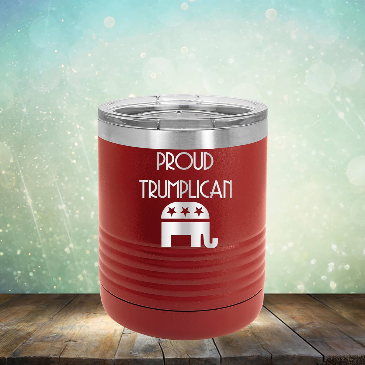 Proud Trumplican Elephant - Laser Etched Tumbler Mug