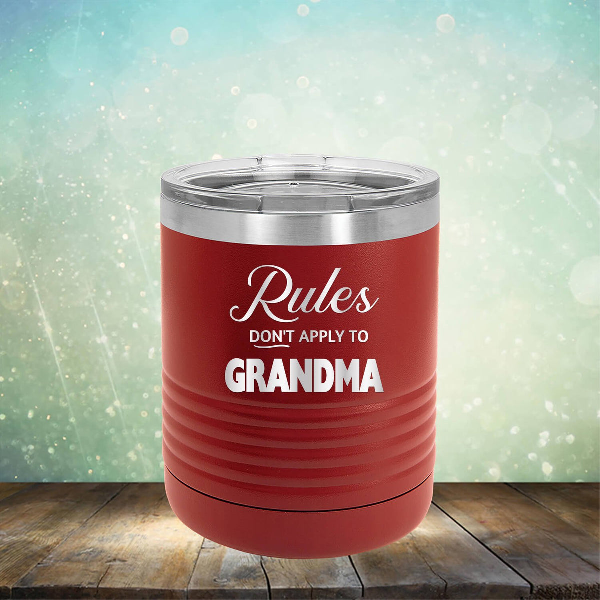 Rules Don&#39;t Apply To Grandma - Laser Etched Tumbler Mug