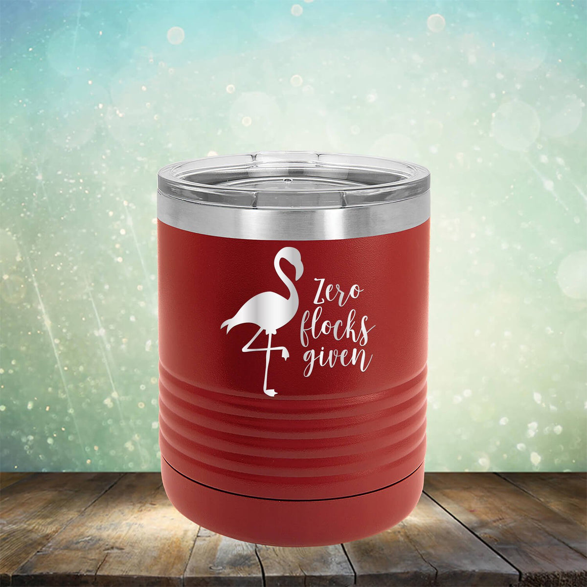 Zero Flocks Given - Laser Etched Tumbler Mug