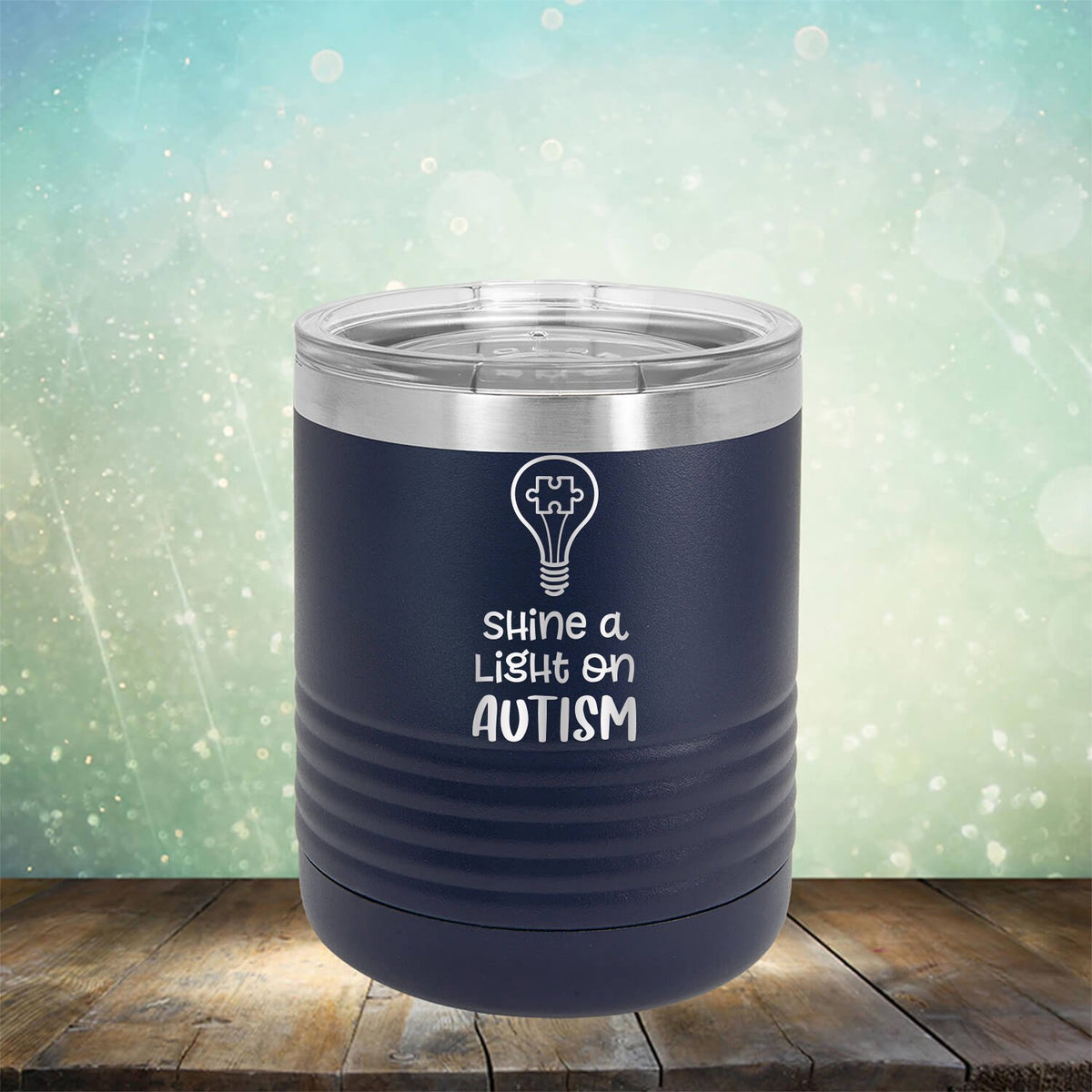 Shine A Light on Autism - Laser Etched Tumbler Mug