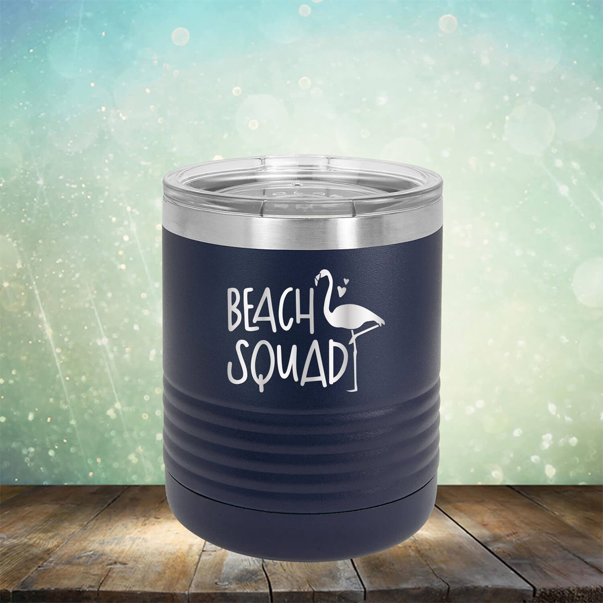 Beach Squad with Swan - Laser Etched Tumbler Mug