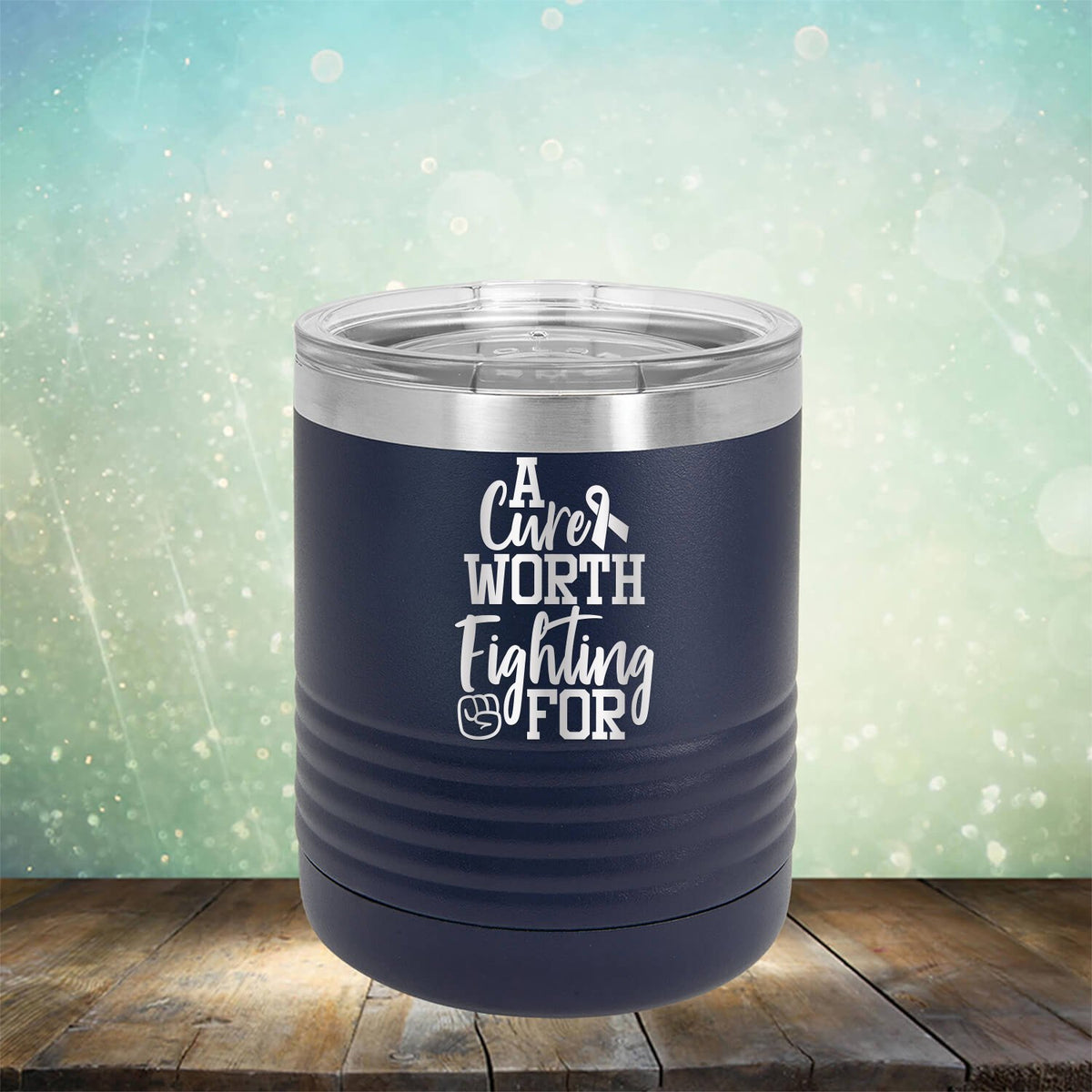 A Cure Worth Fighting For - Laser Etched Tumbler Mug