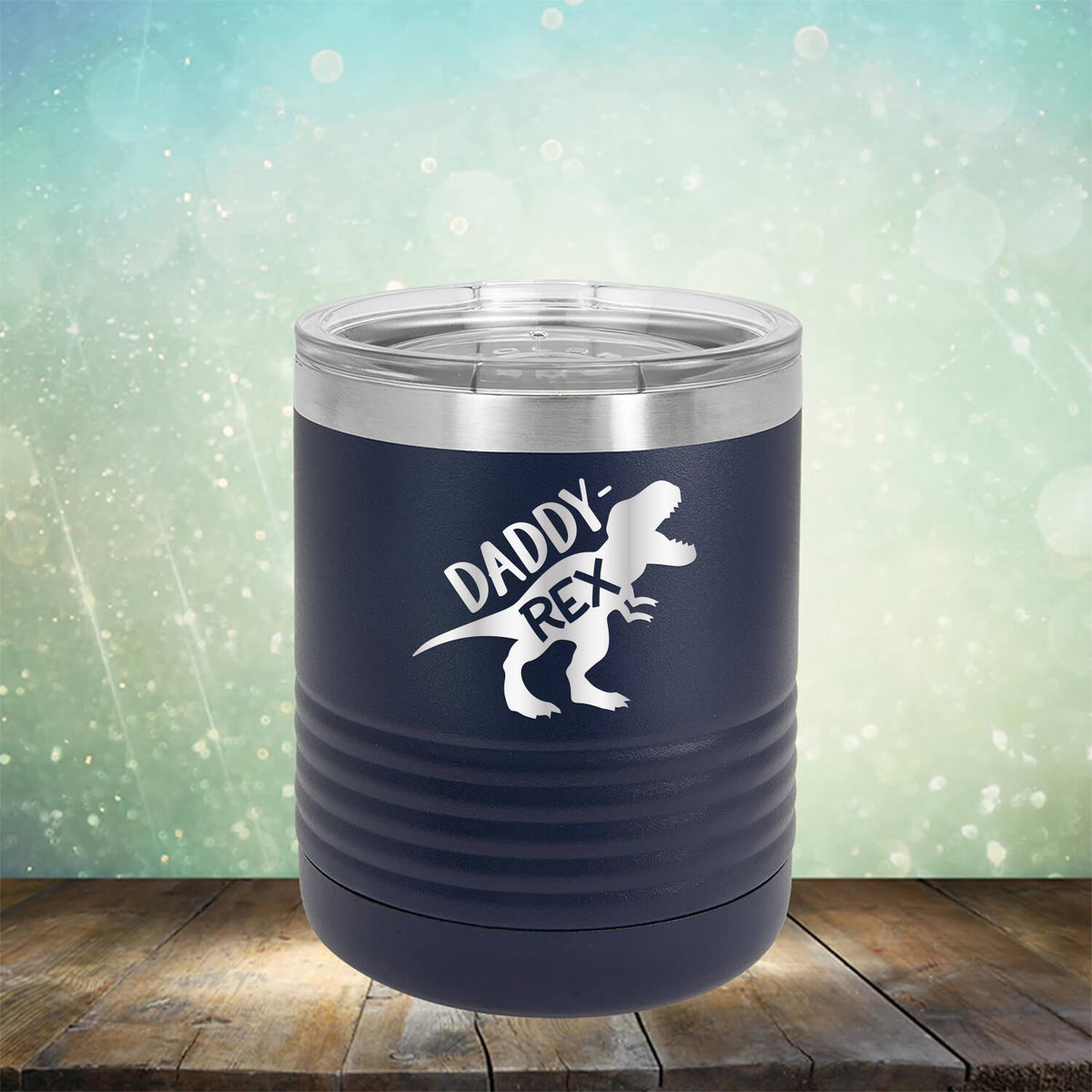Daddy Rex Dinosaur - Laser Etched Tumbler Mug