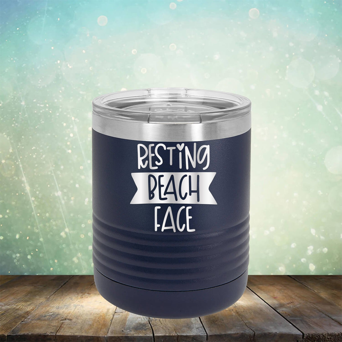 Resting Beach Face - Laser Etched Tumbler Mug