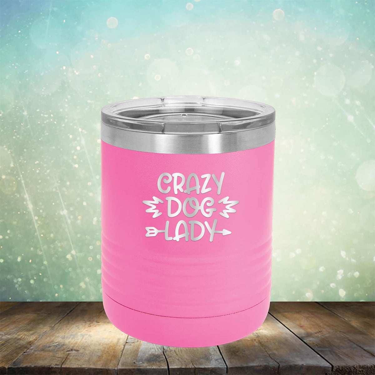 Crazy Dog Lady - Laser Etched Tumbler Mug