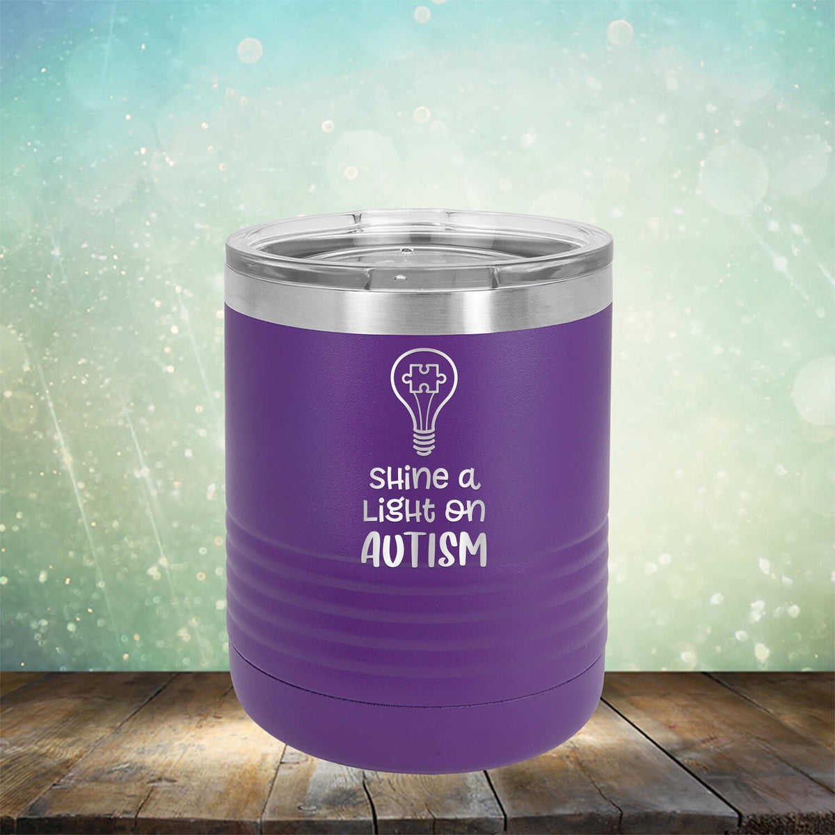 Shine A Light on Autism - Laser Etched Tumbler Mug