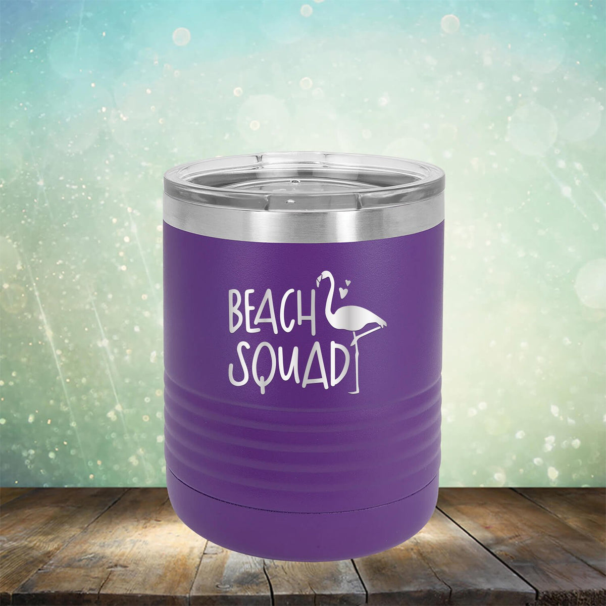 Beach Squad with Swan - Laser Etched Tumbler Mug