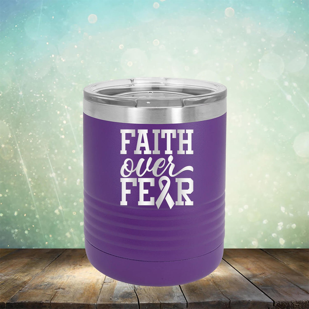 Faith Over Fear - Laser Etched Tumbler Mug