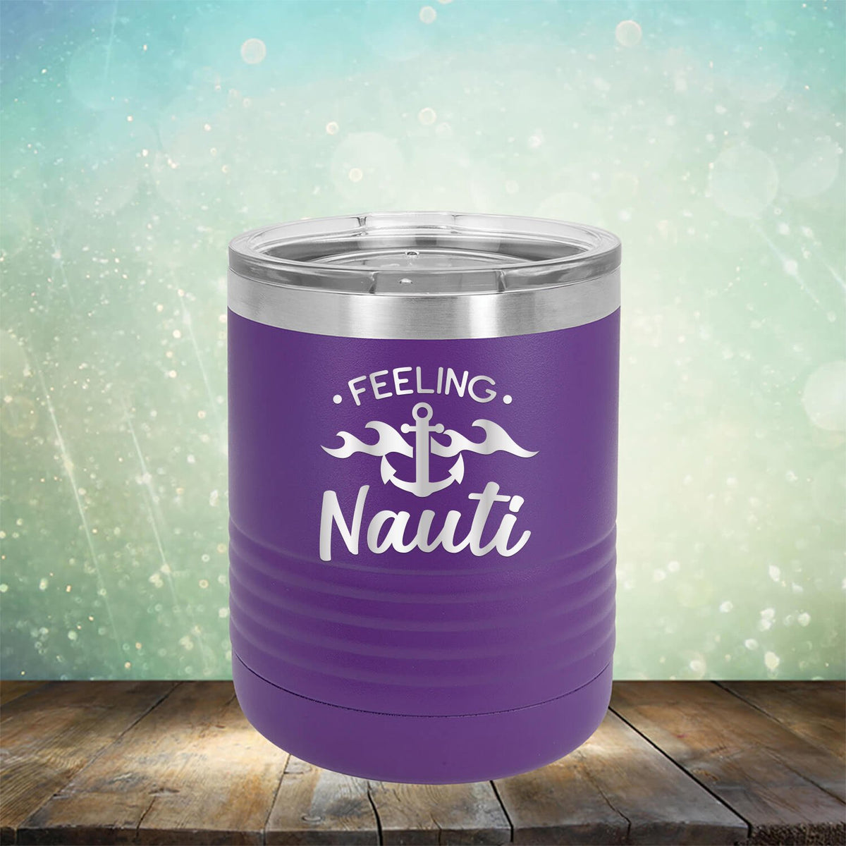 Feeling Nauti with Anchor - Laser Etched Tumbler Mug