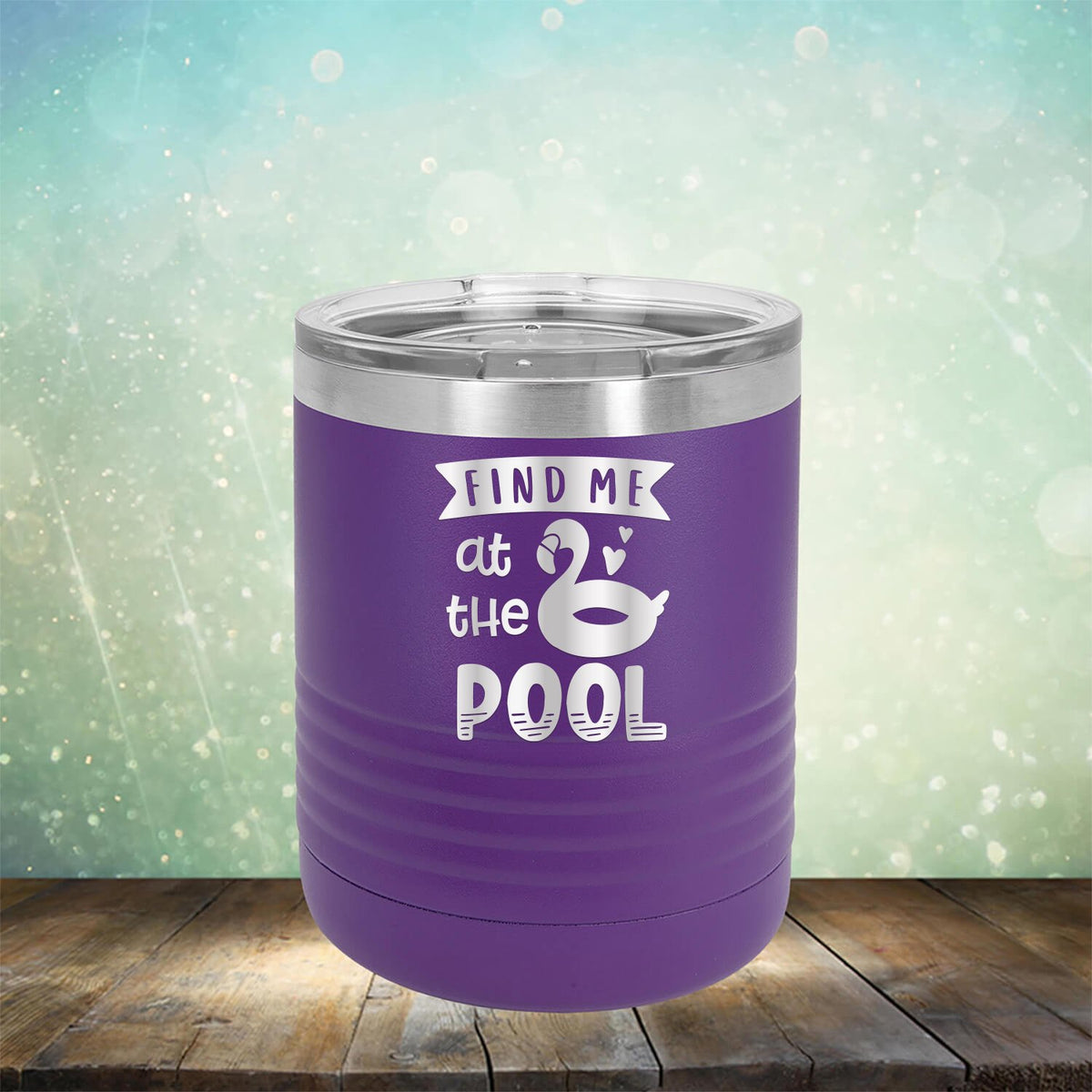 Find Me At The Pool - Laser Etched Tumbler Mug