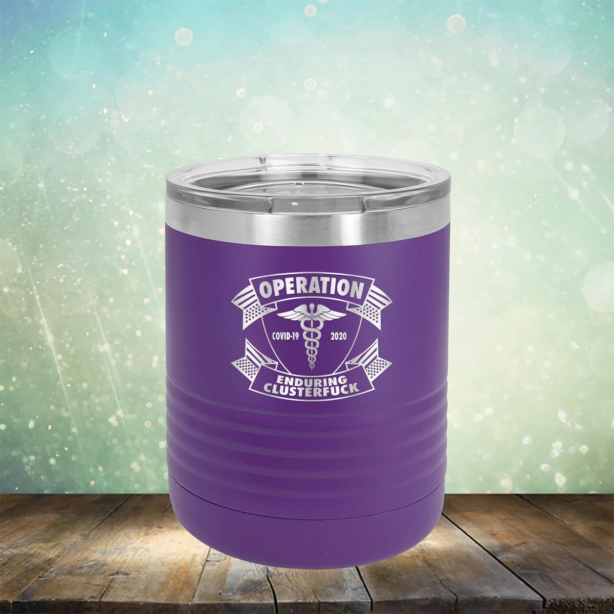 Operation Covid-19 2020 Enduring Clusterfuck - Laser Etched Tumbler Mug
