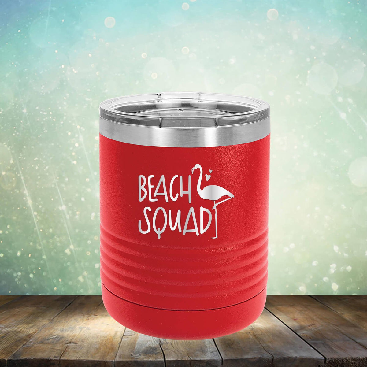 Beach Squad with Swan - Laser Etched Tumbler Mug