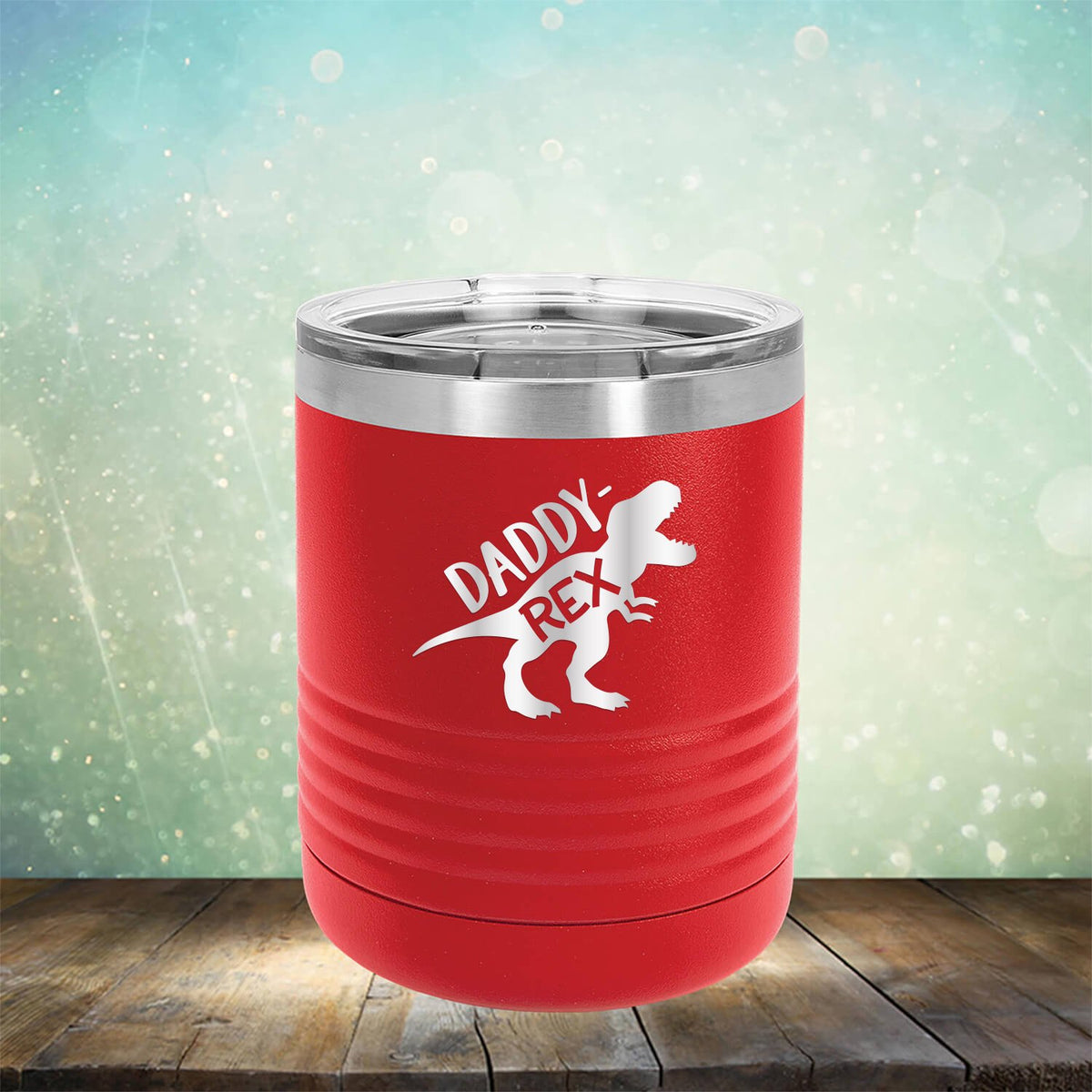 Daddy Rex Dinosaur - Laser Etched Tumbler Mug