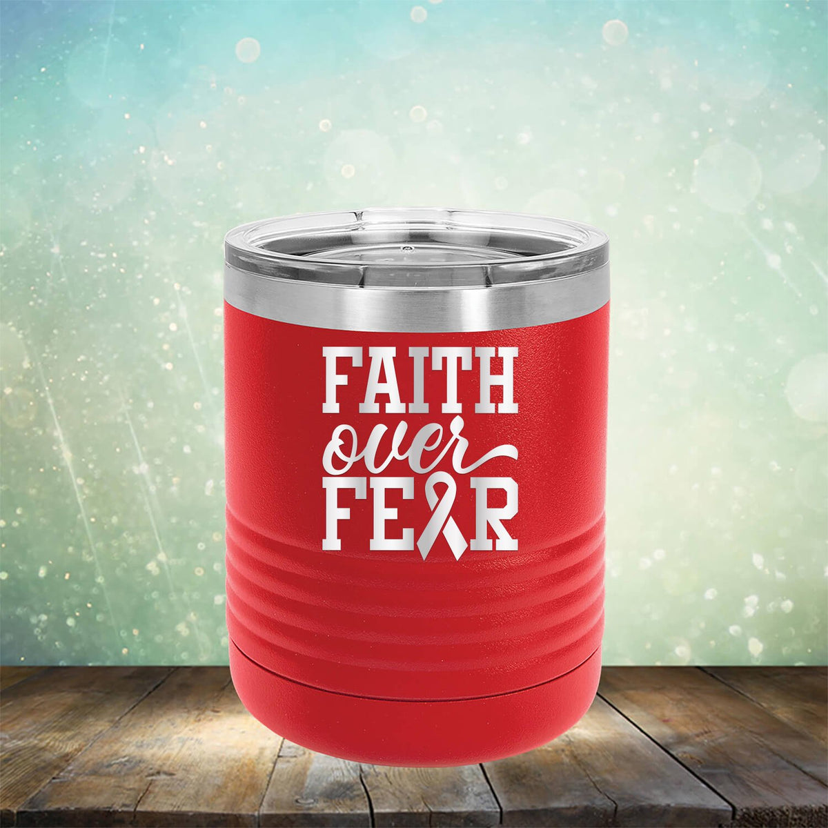 Faith Over Fear - Laser Etched Tumbler Mug