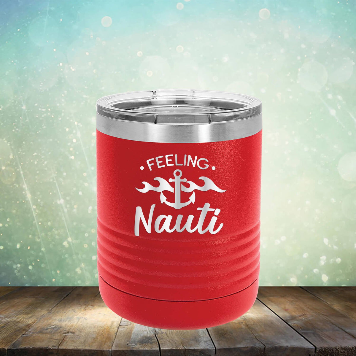 Feeling Nauti with Anchor - Laser Etched Tumbler Mug