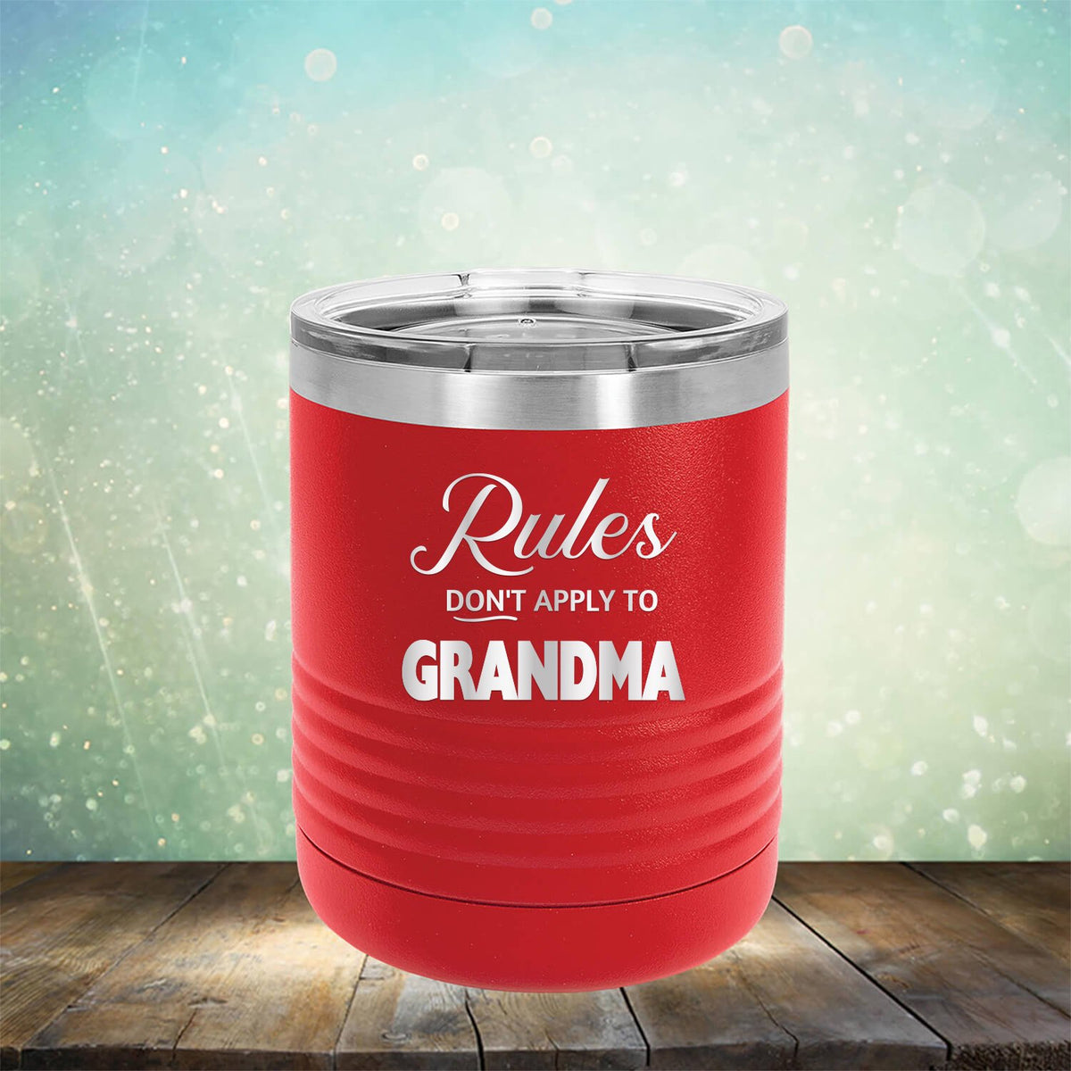 Rules Don&#39;t Apply To Grandma - Laser Etched Tumbler Mug